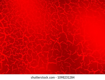 Light Red vector template with lava shapes. Creative illustration in halftone marble style with gradient. Textured wave pattern for backgrounds.
