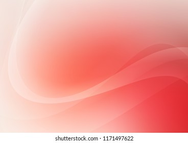 Light Red vector template with lava shapes. A vague circumflex abstract illustration with gradient. A completely new marble design for your business.