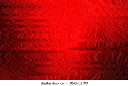 Light Red vector template with lines, ovals. Blurred geometric sample with gradient bubbles.  Brand-new design for your ads, poster, banner.