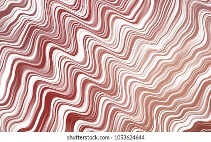 Light Red vector template with lines, ovals. A completely new color illustration in marble style. The best blurred design for your business.