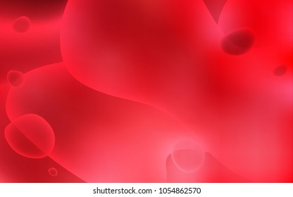 Light Red vector template with lines, ovals. Geometric illustration in memphis style with gradient.  A completely new memphis design for your business.