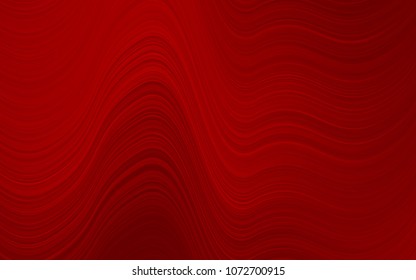 Light Red vector template with lines, ovals. A vague circumflex abstract illustration with gradient. New composition for your brand book.