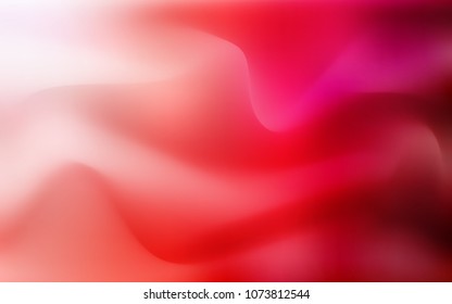 Light Red vector template with lines, ovals. An elegant bright illustration with gradient. The best blurred design for your business.