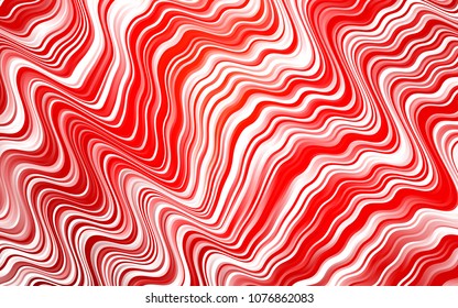 Light Red vector template with lines, ovals. Geometric illustration in marble style with gradient.  Marble style for your business design.