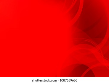 Light Red vector template with lines, ovals. Shining illustration, which consist of blurred lines, circles. The elegant pattern for brand book.