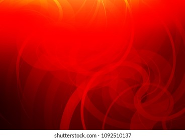 Light Red vector template with lines, ovals. An elegant bright illustration with gradient. A completely new template for your business design.
