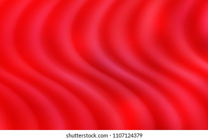 Light Red vector template with lines, ovals. Shining crooked illustration in marble style. New composition for your brand book.