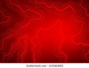 Light Red vector template with lines, ovals. Modern gradient abstract illustration with bandy lines. A completely new marble design for your business.