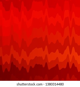 Light Red vector template with lines. Illustration in halftone style with gradient curves. Best design for your posters, banners.