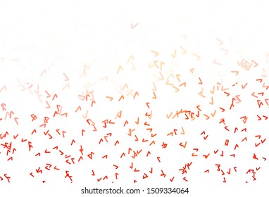Light Red vector template with lines. Geometric illustration in abstract style with gradient.  The best colorful design for your business.