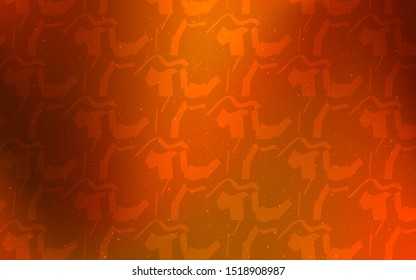 Light Red vector template with lines. A shining illustration, which consists of curved lines. The best colorful design for your business.