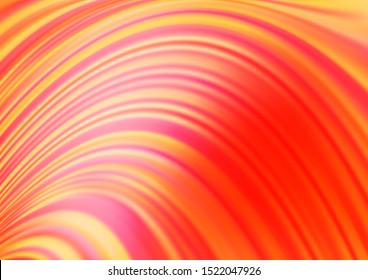 Light Red vector template with lines, gradient arc. An elegant bright illustration with gradient. The best blurred design for your business.