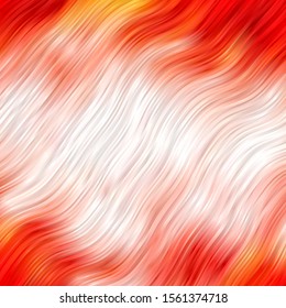 Light Red vector template with lines. Colorful illustration in circular style with lines. Pattern for commercials, ads.