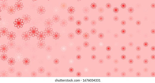 Light Red vector template with lines. Colorful illustration in abstract style with bent lines. Pattern for websites, landing pages.