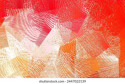 Light Red vector template with lines. A sample with colorful lines, shapes. Background for cell phone screens.
