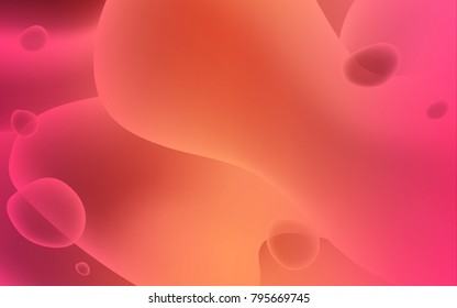 Light Red vector template with lines, ovals. Colorful abstract illustration with gradient lines. Pattern for your business design.