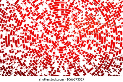 Light Red vector template with liquid shapes. Shining illustration, which consist of blurred lines, circles. Pattern for your business design.