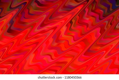 Light Red vector template with liquid shapes. Shining crooked illustration in marble style. The best blurred design for your business.