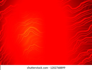 Light Red vector template with liquid shapes. Shining crooked illustration in marble style. The elegant pattern for brand book.