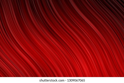 Light Red vector template with liquid shapes. Colorful abstract illustration with gradient lines. Textured wave pattern for backgrounds.