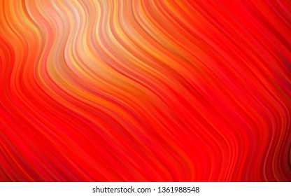 Light Red vector template with liquid shapes. A sample with blurred bubble shapes. The template for cell phone backgrounds.