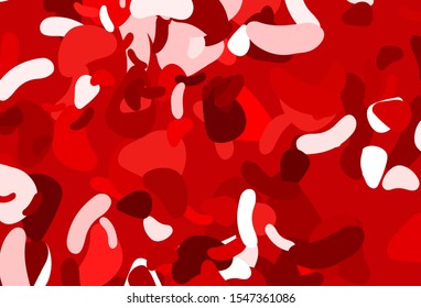 Light Red vector template with memphis shapes. Simple colorful illustration with abstract gradient shapes. Elegant design for wallpapers.