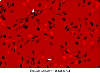 Light Red vector template with memphis shapes. Simple colorful illustration with abstract gradient shapes. Modern design for your business card.