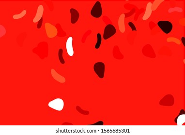 Light Red vector template with memphis shapes. Modern abstract illustration with colorful random forms. Elegant design for wallpapers.