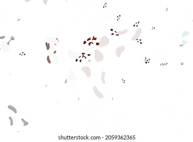 Light red vector template with memphis shapes. Simple colorful illustration with abstract gradient shapes. Modern design for your business card.