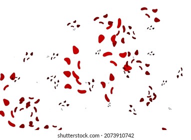 Light Red vector template with memphis shapes. Illustration with colorful gradient shapes in abstract style. Background for a cell phone.