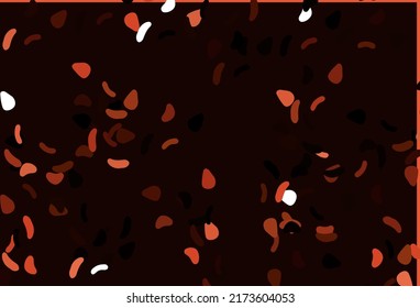 Light Red vector template with memphis shapes. Colorful chaotic forms with gradient in modern style. Modern design for your business card.