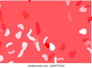 Light Red vector template with memphis shapes. Illustration with colorful gradient shapes in abstract style. Background for a cell phone.