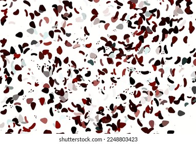 Light red vector template with memphis shapes. Modern abstract illustration with colorful random forms. Simple design for your web site.