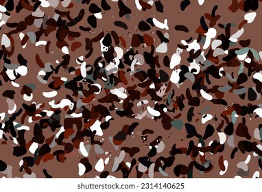 Light Red vector template with memphis shapes. Decorative design in abstract style with random forms. Background for a cell phone.