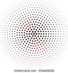 Light Red vector template with neon stars. Shining colorful illustration with small and big stars. Pattern for new year ad, booklets.