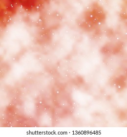 Light Red vector template with neon stars. Colorful illustration with abstract gradient stars. Theme for cell phones.
