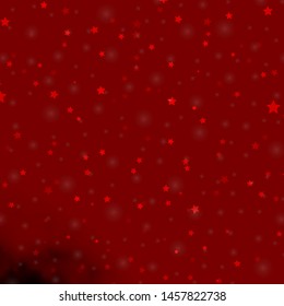 Light Red vector template with neon stars. Colorful illustration with abstract gradient stars. Pattern for wrapping gifts.