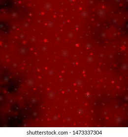 Light Red vector template with neon stars. Colorful illustration in abstract style with gradient stars. Best design for your ad, poster, banner.
