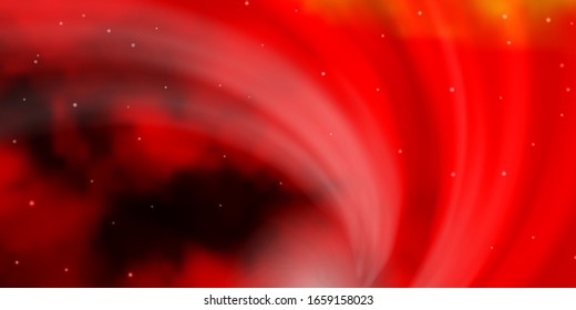 Light Red vector template with neon stars. Decorative illustration with stars on abstract template. Pattern for new year ad, booklets.
