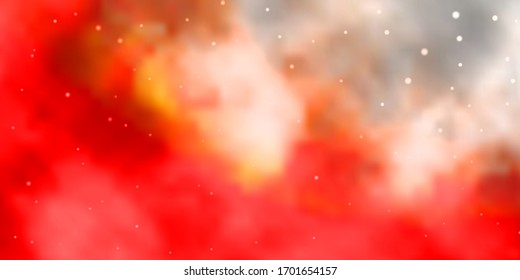 Light Red vector template with neon stars. Colorful illustration with abstract gradient stars. Pattern for websites, landing pages.