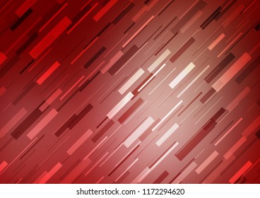 Light Red vector template with repeated sticks. Modern geometrical abstract illustration with staves. The template can be used as a background.
