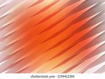Light Red vector template with repeated sticks. Glitter abstract illustration with colored sticks. Smart design for your business advert.