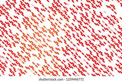 Light Red vector template with repeated sticks. Blurred decorative design in simple style with lines. Pattern for websites, landing pages.