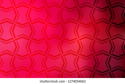 Light Red vector template with repeated sticks. Shining colored illustration with sharp stripes. Best design for your ad, poster, banner.
