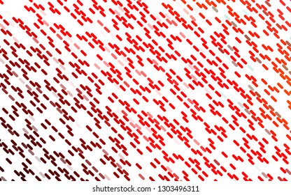 Light Red vector template with repeated sticks. Shining colored illustration with narrow lines. Pattern for websites, landing pages.