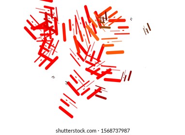 Light Red vector template with repeated sticks. Decorative shining illustration with lines on abstract template. Best design for your ad, poster, banner.