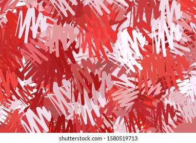 Light Red vector template with repeated sticks. Blurred decorative design in simple style with lines. Template for your beautiful backgrounds.
