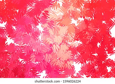 Light Red vector template with repeated sticks. Colorful shining illustration with lines on abstract template. Best design for your ad, poster, banner.