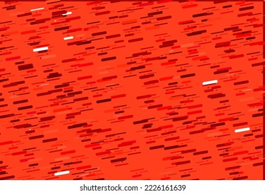 Plantilla vectorial de color rojo claro con palos repetidos. Ilustración decorativa brillante con líneas sobre plantilla abstracta. Patrón para sitios web, páginas de inicio.