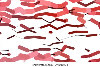 Light Red vector template with repeated sticks. Glitter abstract illustration with colored sticks. Smart design for your business advert.